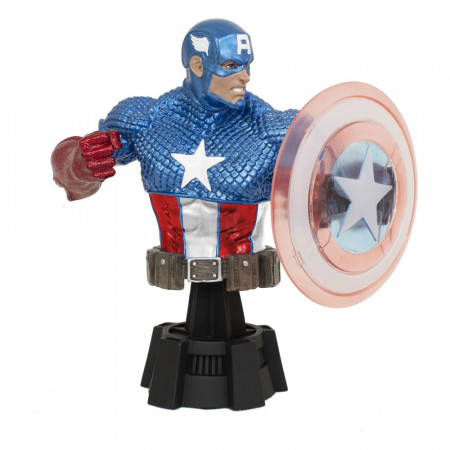 Marvel Comics busta 1/7 Captain America (Holo Shield) SDCC 2023 Exclusive 15 cm